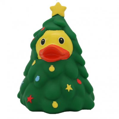 Christmas tree rubber duck