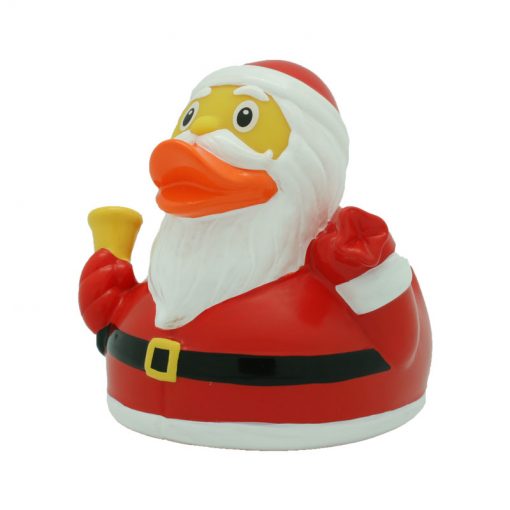inflatable rubber duck with santa hat